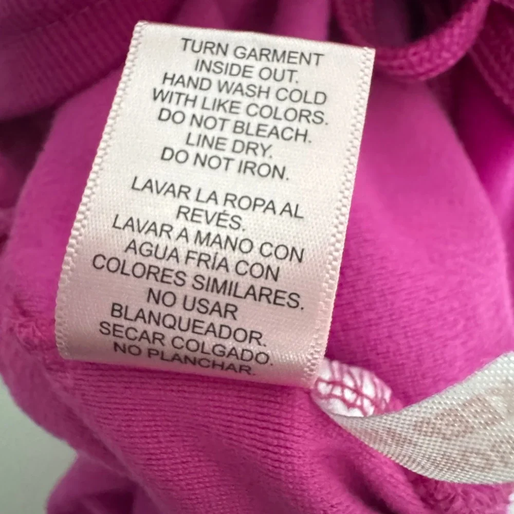Juicy Couture Magenta Pink Velour Rhinestone Logo Wide‎ Leg Sleepwear Pants XL